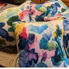 Lovelyy painterly cushions;.